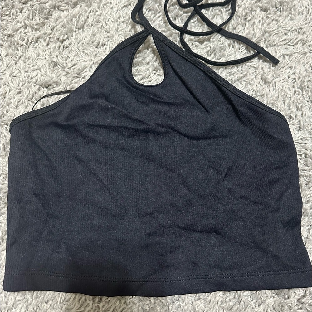 Zara black halter top